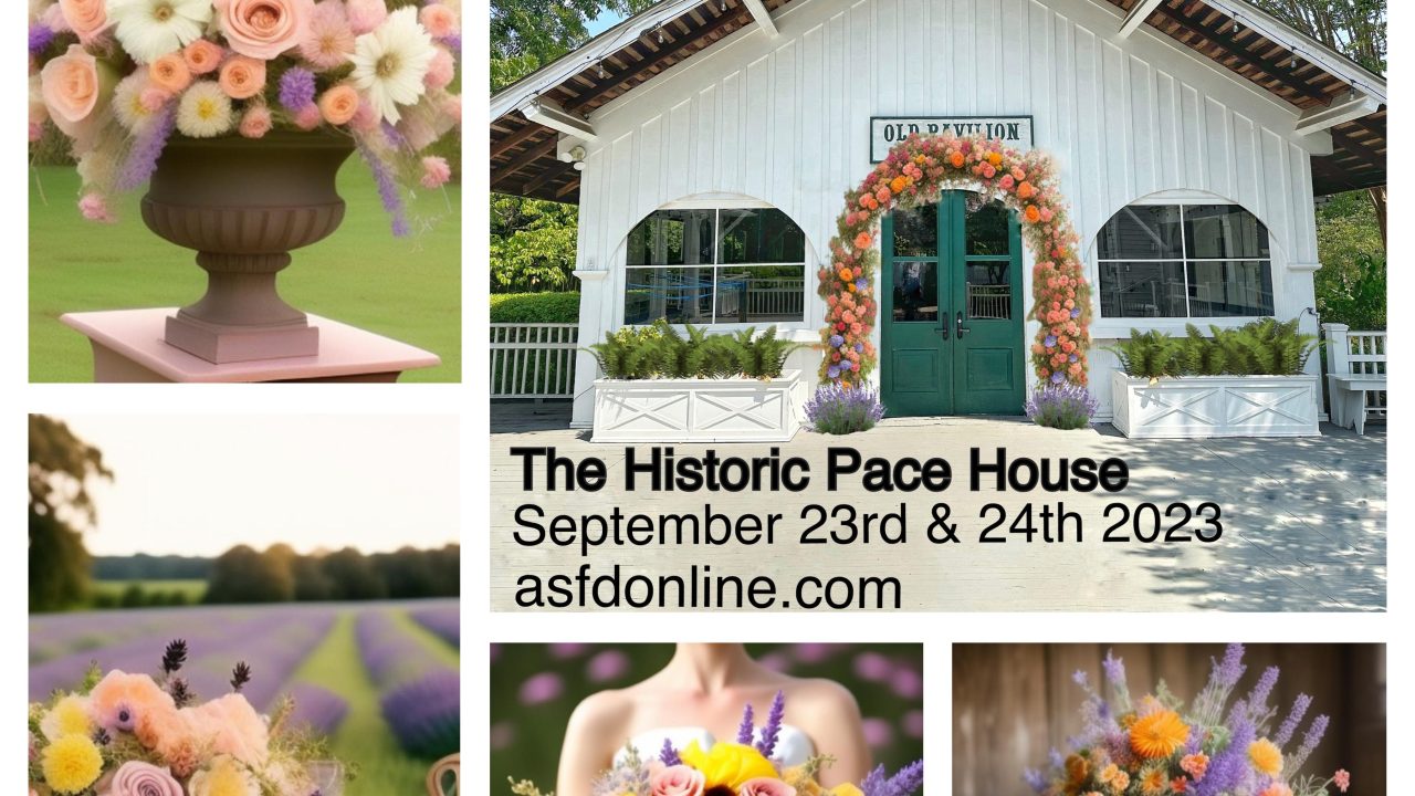 Floral Design Event Class at The Historic Pace House English Garden Style Workshop